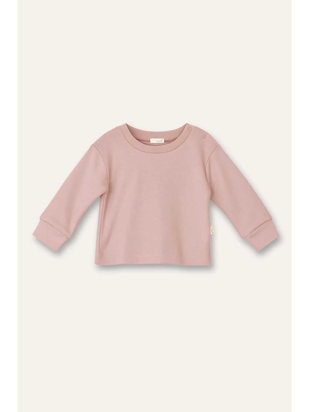 Pembe Unisex Bebek Organik İkili Takım - Pudra-2