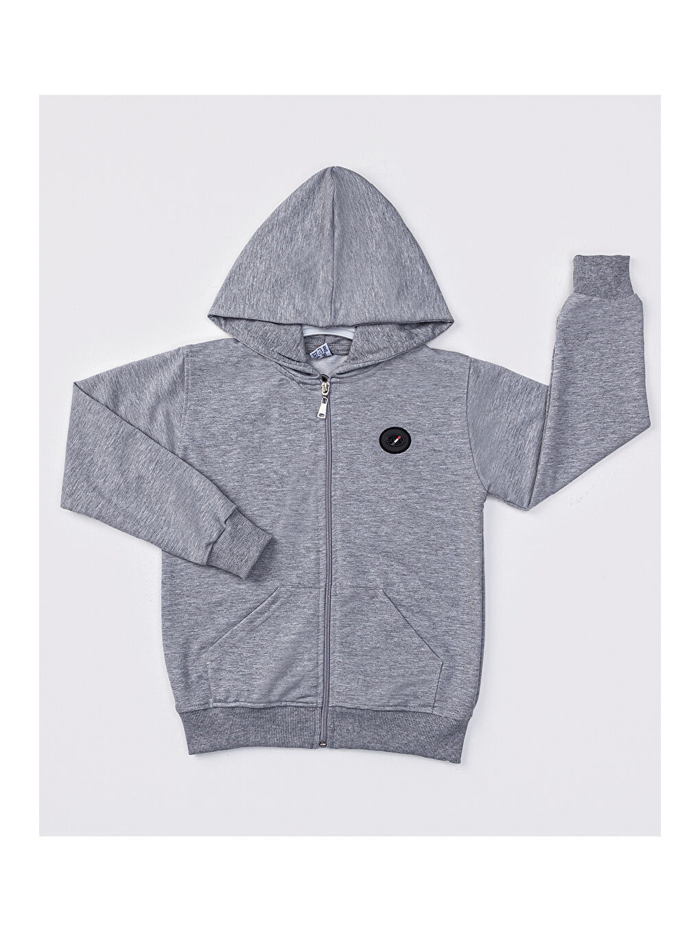 Gri Kapüşonlu Erkek Çocuk Sweat SW 9051
