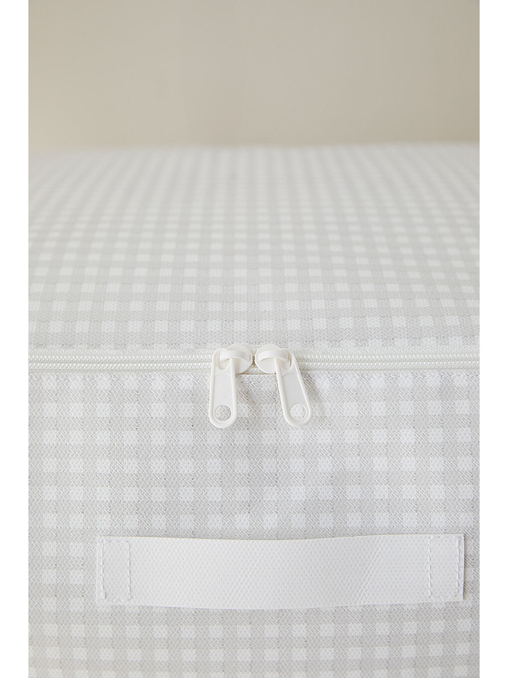 4'lü Büyük Boy Gri Pötikare Baza Altı Hurç Set 62 x 46 x 22 cm-4