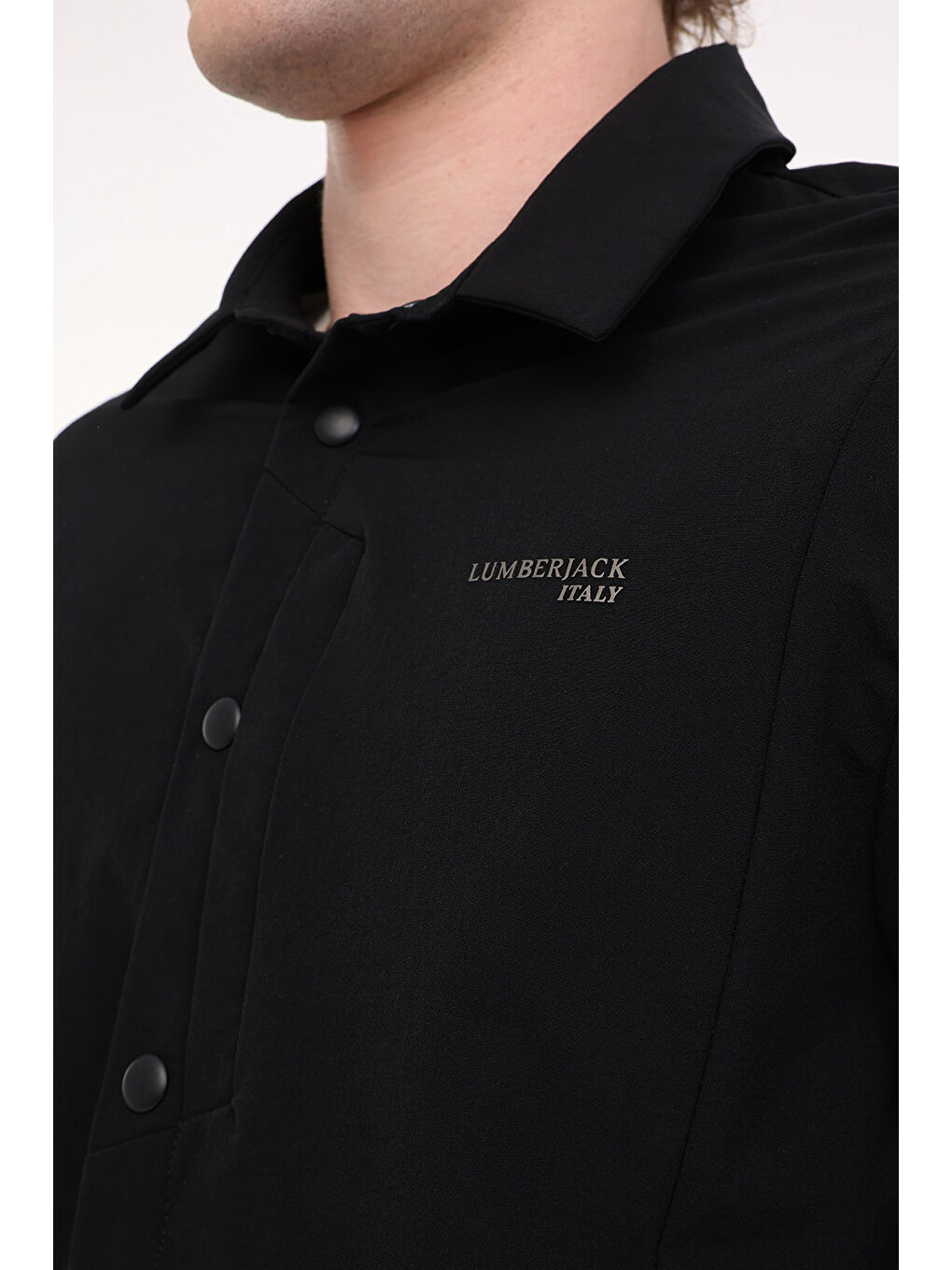 ML PAOL ITL627 5FX Siyah Erkek Gömlek-3