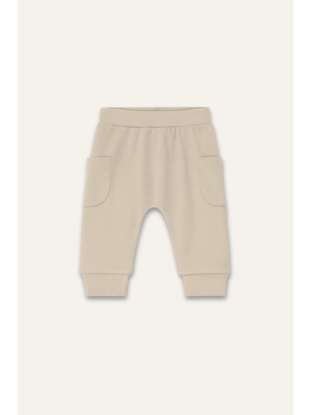 Unisex Bebek Organik İkili Takım - Ekru-2