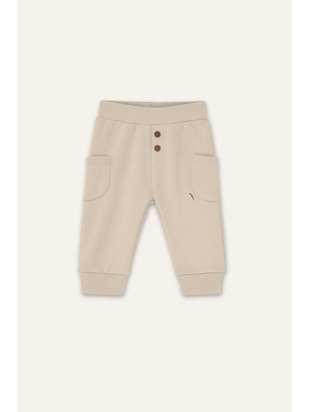 Unisex Bebek Organik İkili Takım - Ekru-3