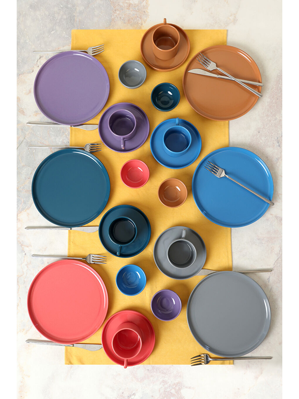 Karışık Mixed Kahvaltı Takımı 24 Parça 6 Kişilik