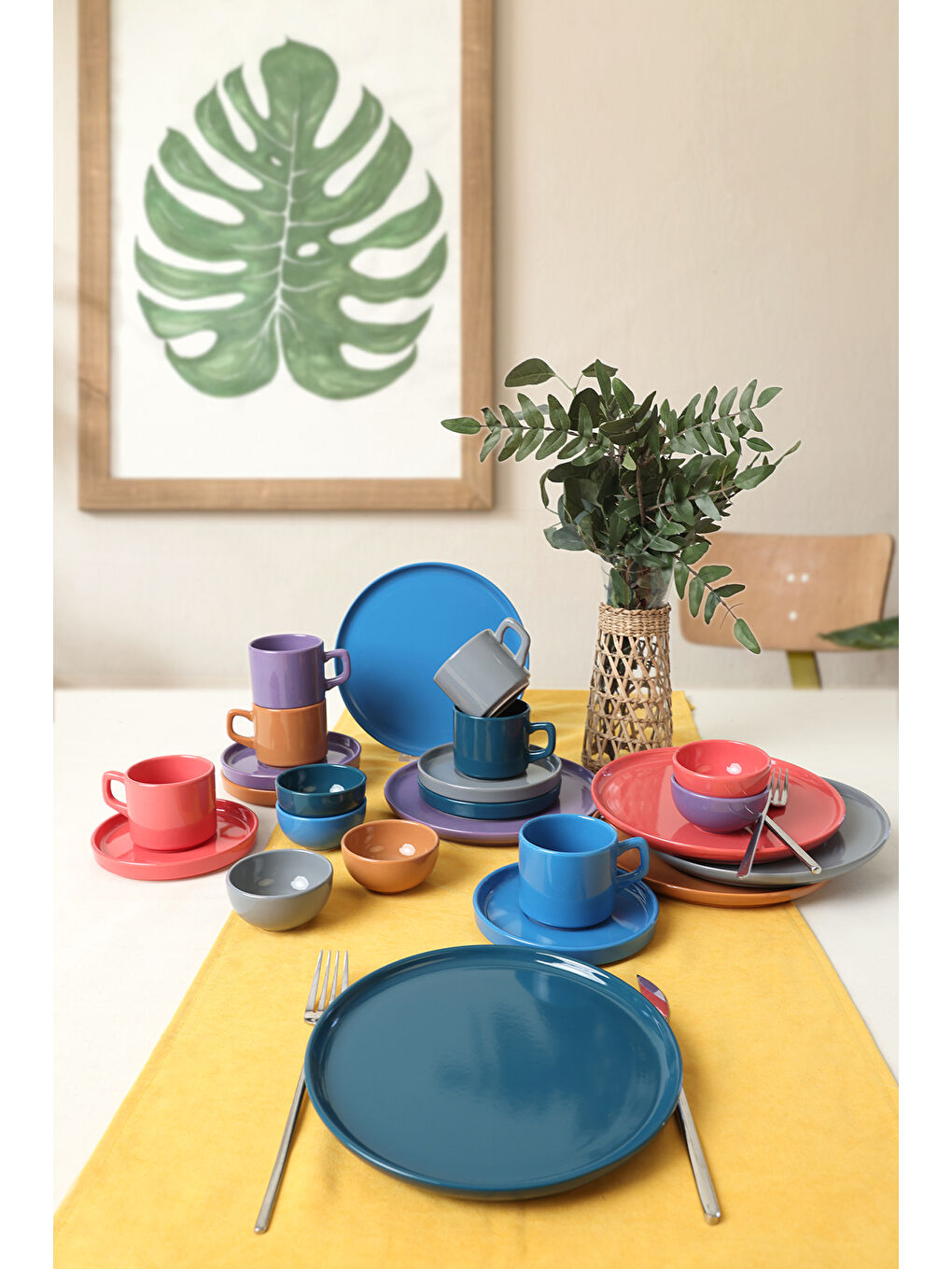 Karışık Mixed Kahvaltı Takımı 24 Parça 6 Kişilik-1