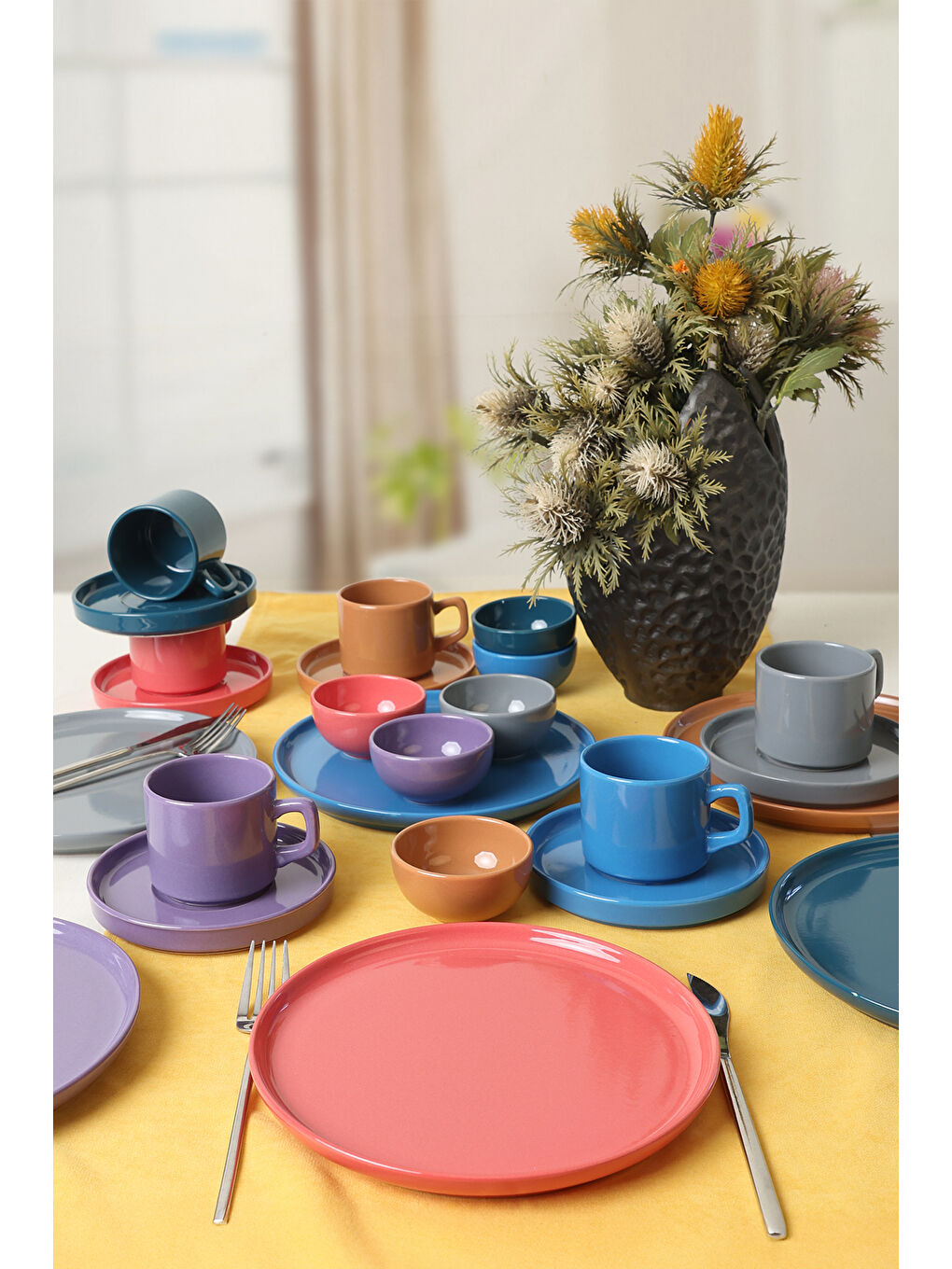 Karışık Mixed Kahvaltı Takımı 24 Parça 6 Kişilik-2