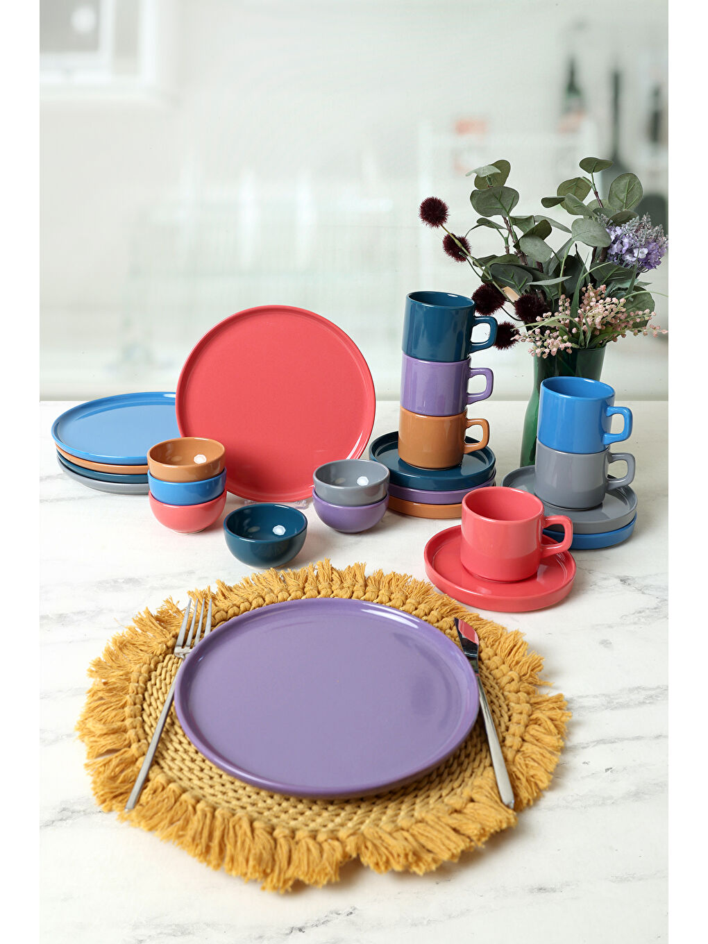 Karışık Mixed Kahvaltı Takımı 24 Parça 6 Kişilik-4