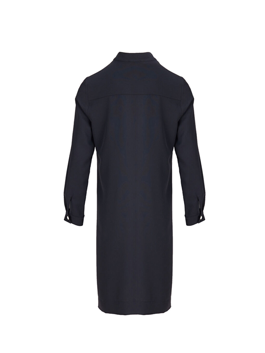 Siyah Volanlı Düğme Detaylı Tunik-2