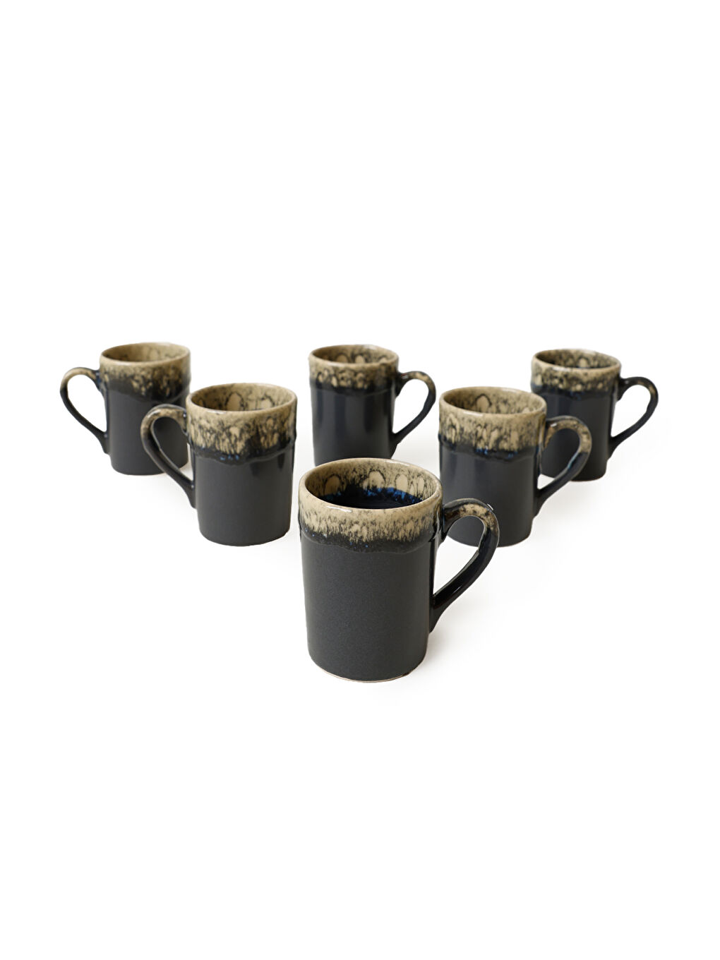 Shizen Gri Zen Kupa 8 Cm 6 Adet-2