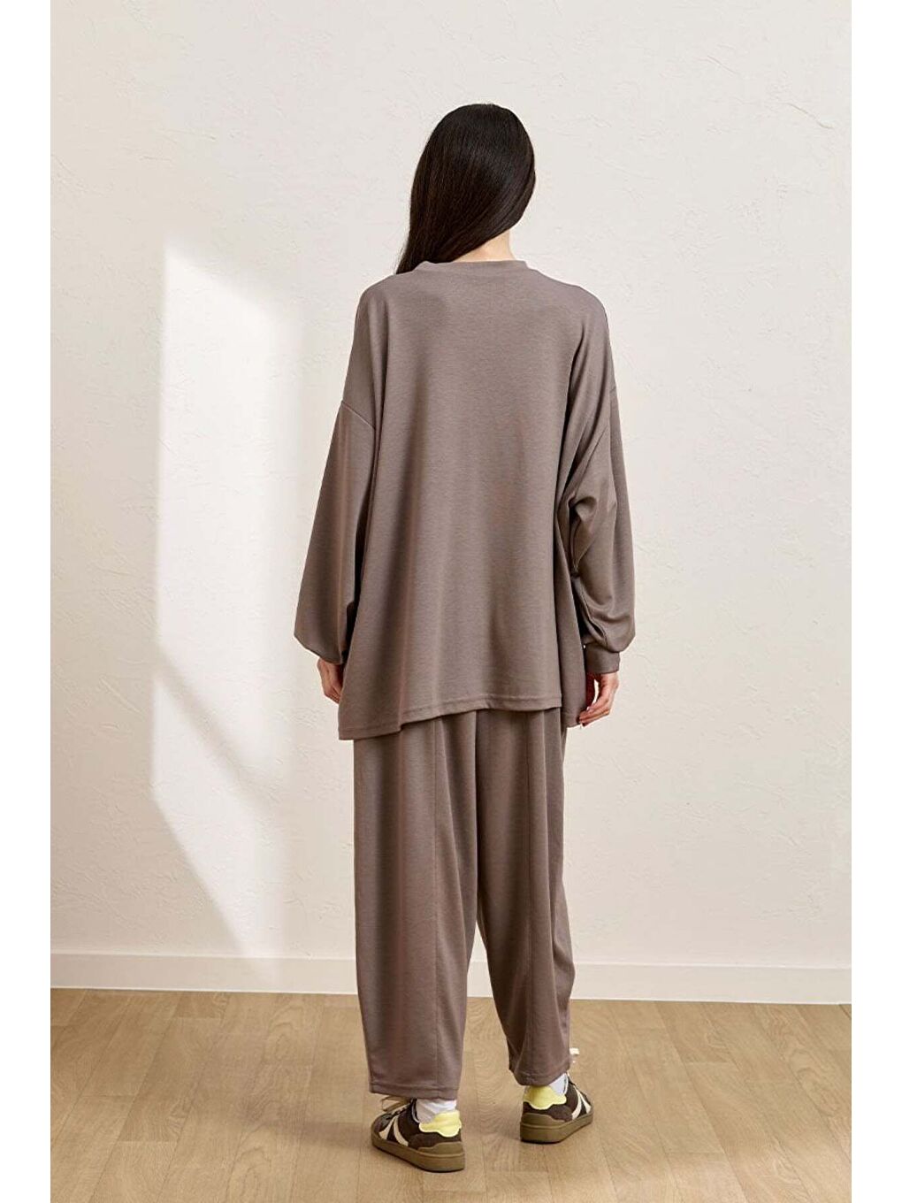 Bej Vizon Şalvar Takım-4