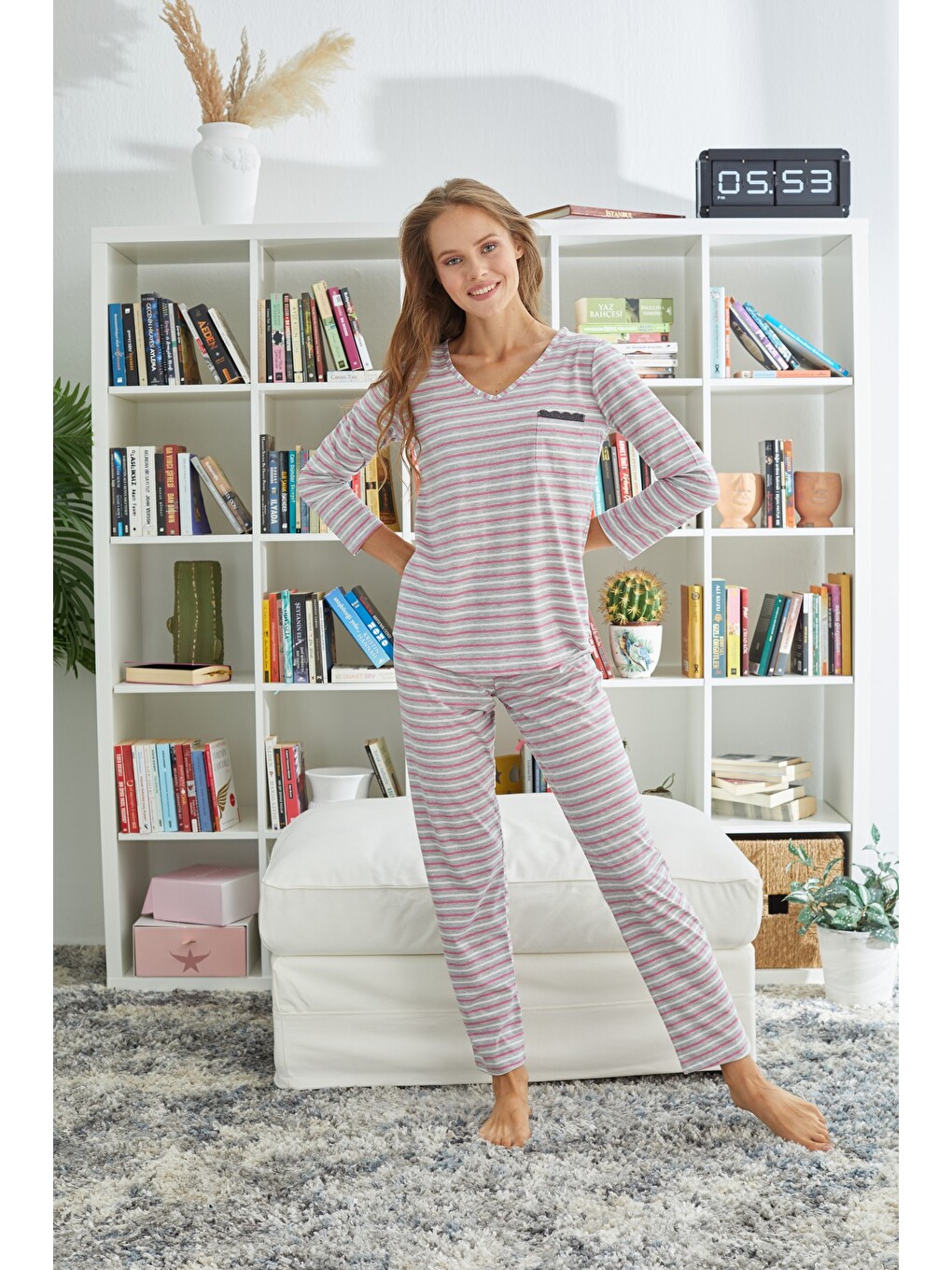 Karışık Örme Pijama Takım-1