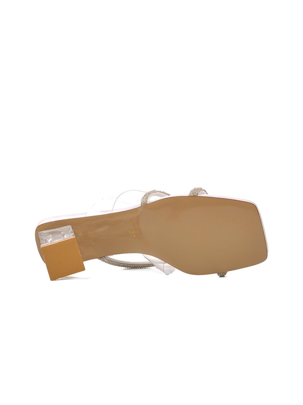 Beyaz Kadın Topuklu Terlik 22411257-4