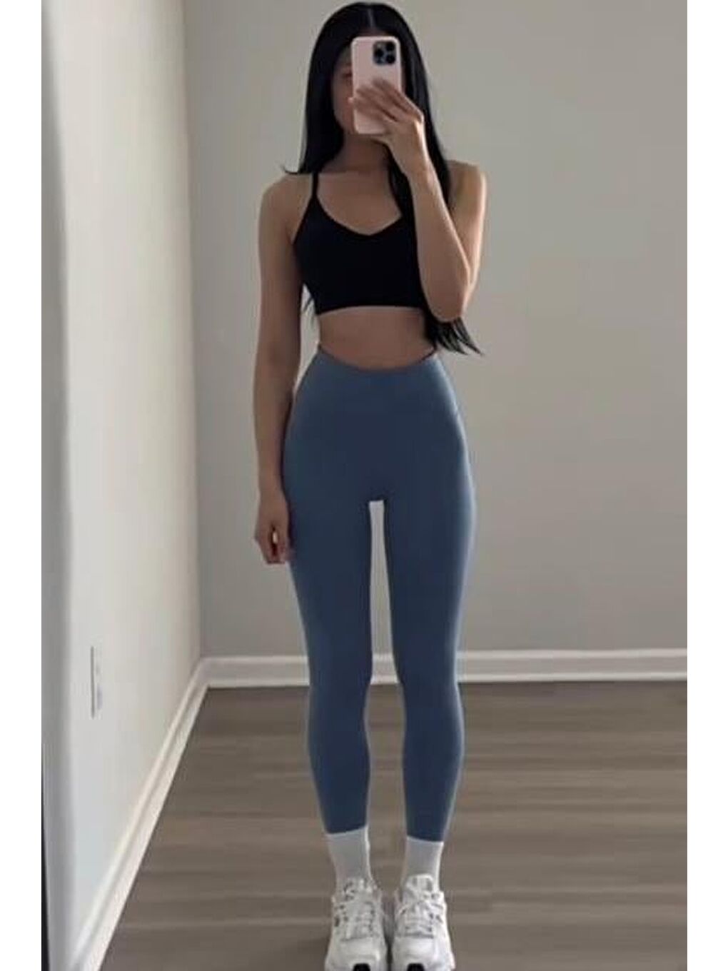 İndigo Yüksek Bel Kadın Tayt Mg2230-2