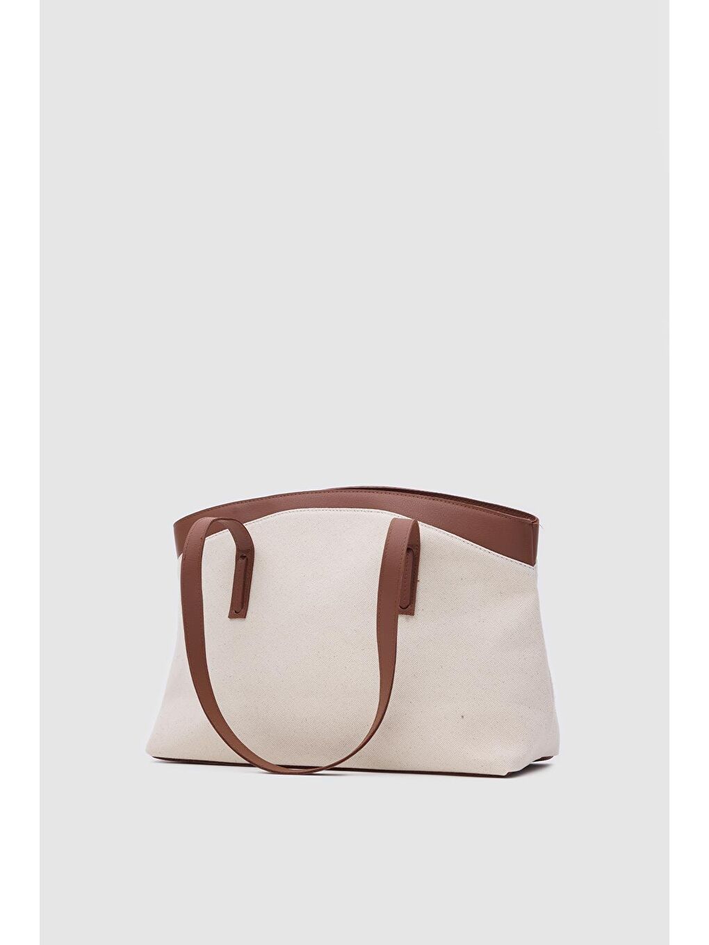 Kahverengi Citta Kanvas Tote Bag Taba-5