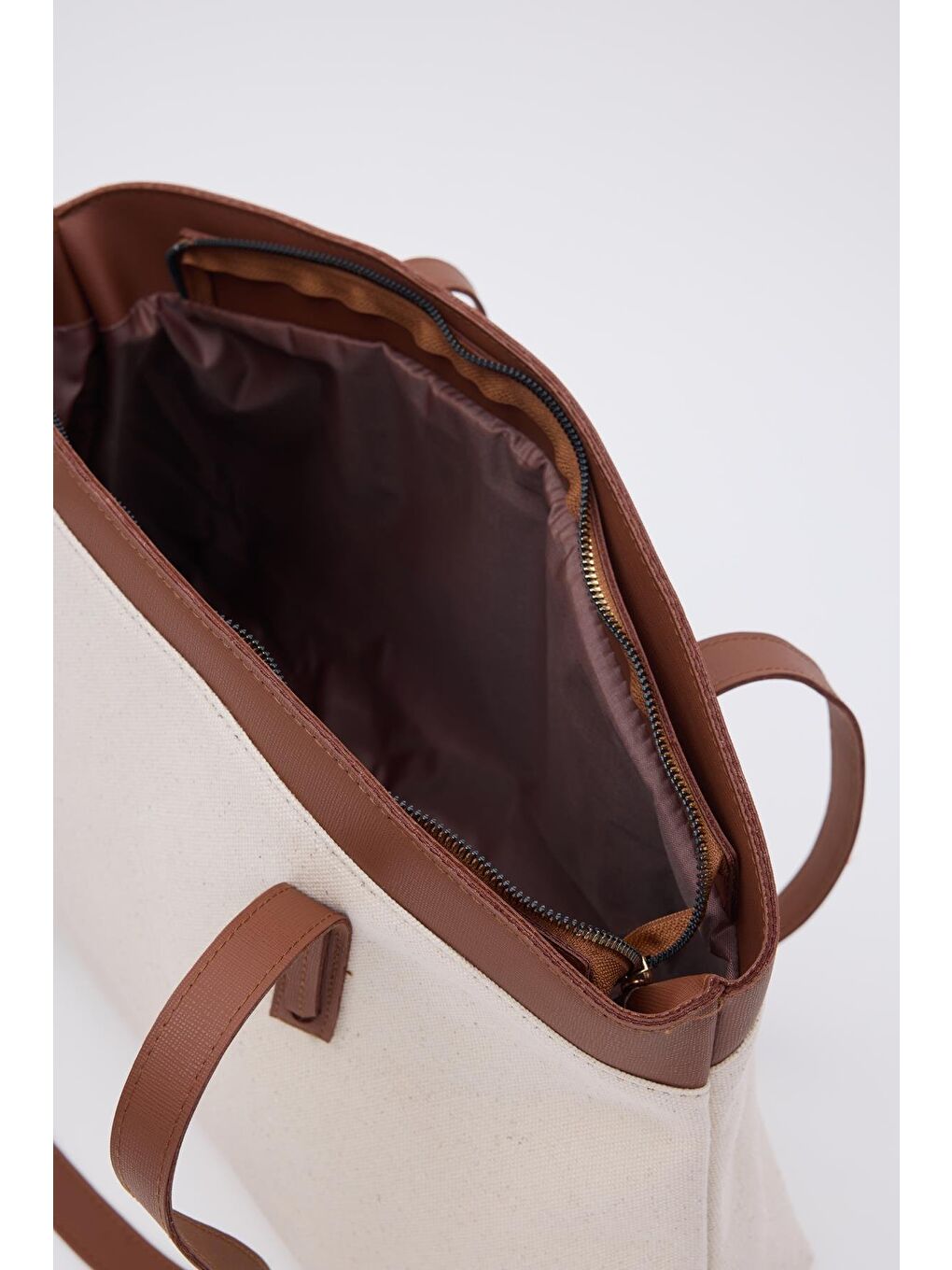 Kahverengi Citta Kanvas Tote Bag Taba-7