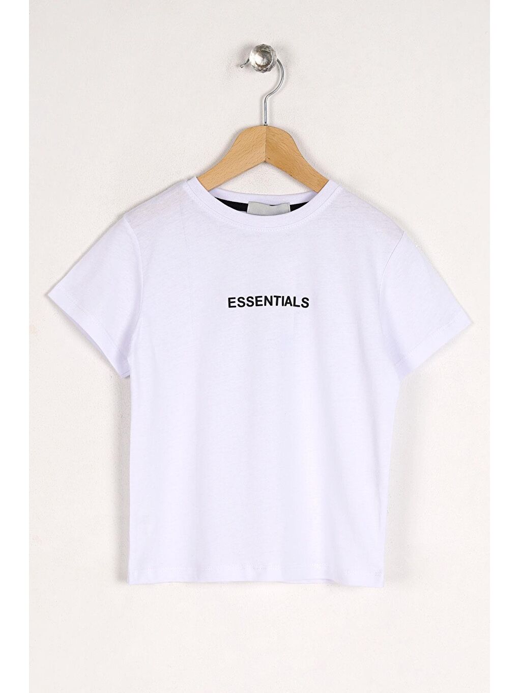 Bisiklet Yaka Baskılı Beyaz Renk Erkek Çocuk Tshirt-2