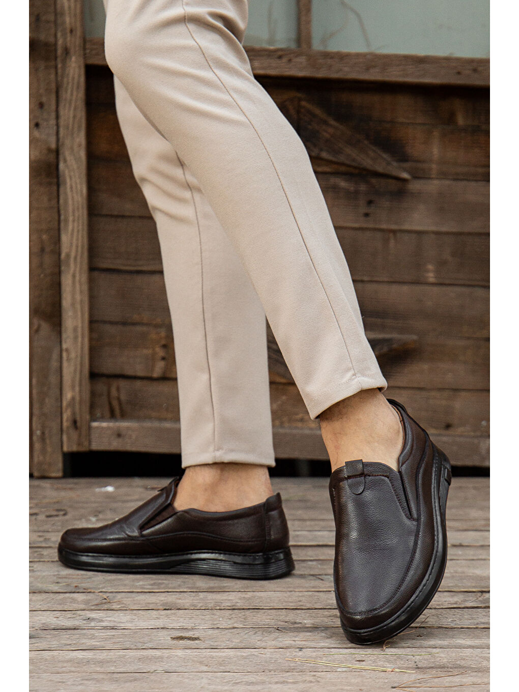 Kahverengi D0367 Günlük Ortopedik Erkek Casual Ayakkabı
