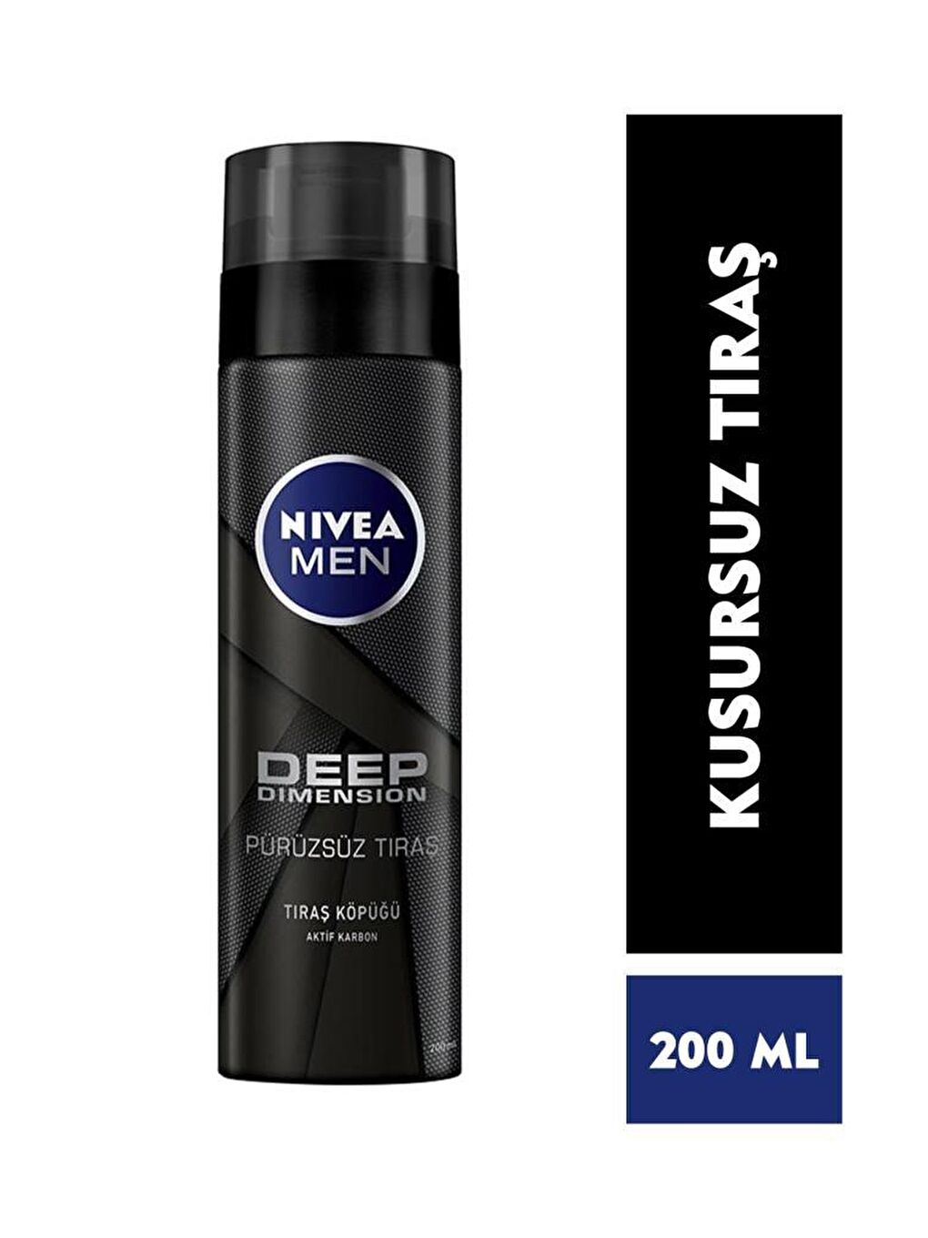 NIVEA Şeffaf Men Deep Tıraş Seti, Tıraş Köpüğü 200 ml, Tıraş Sonrası Losyon 100 ml, Kusursuz Tıraş - 1