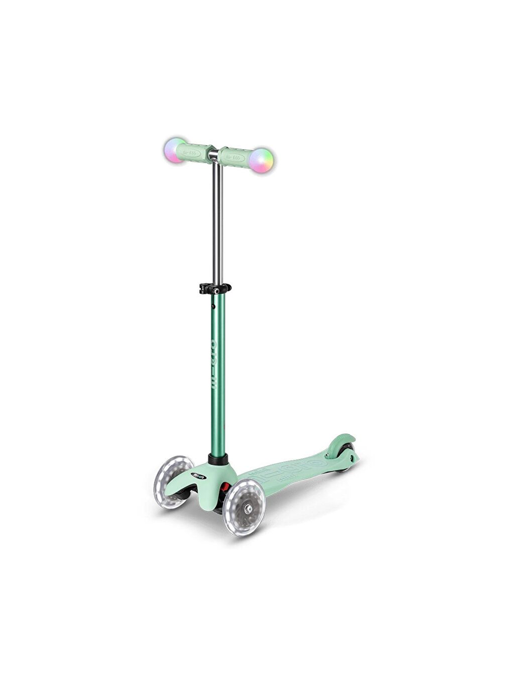 Micro Nane Yeşili Mini2Grow Deluxe Magic 3 Tekerlekli Scooter LED Mint - 3