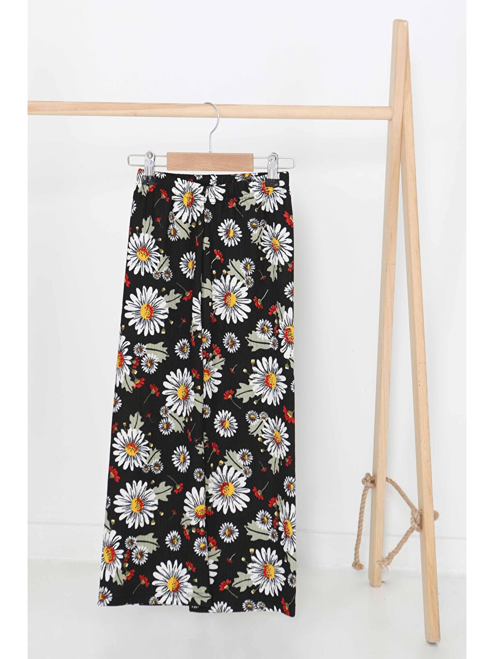 Kız Çocuk Siyah Desenli Pantolon - 27377