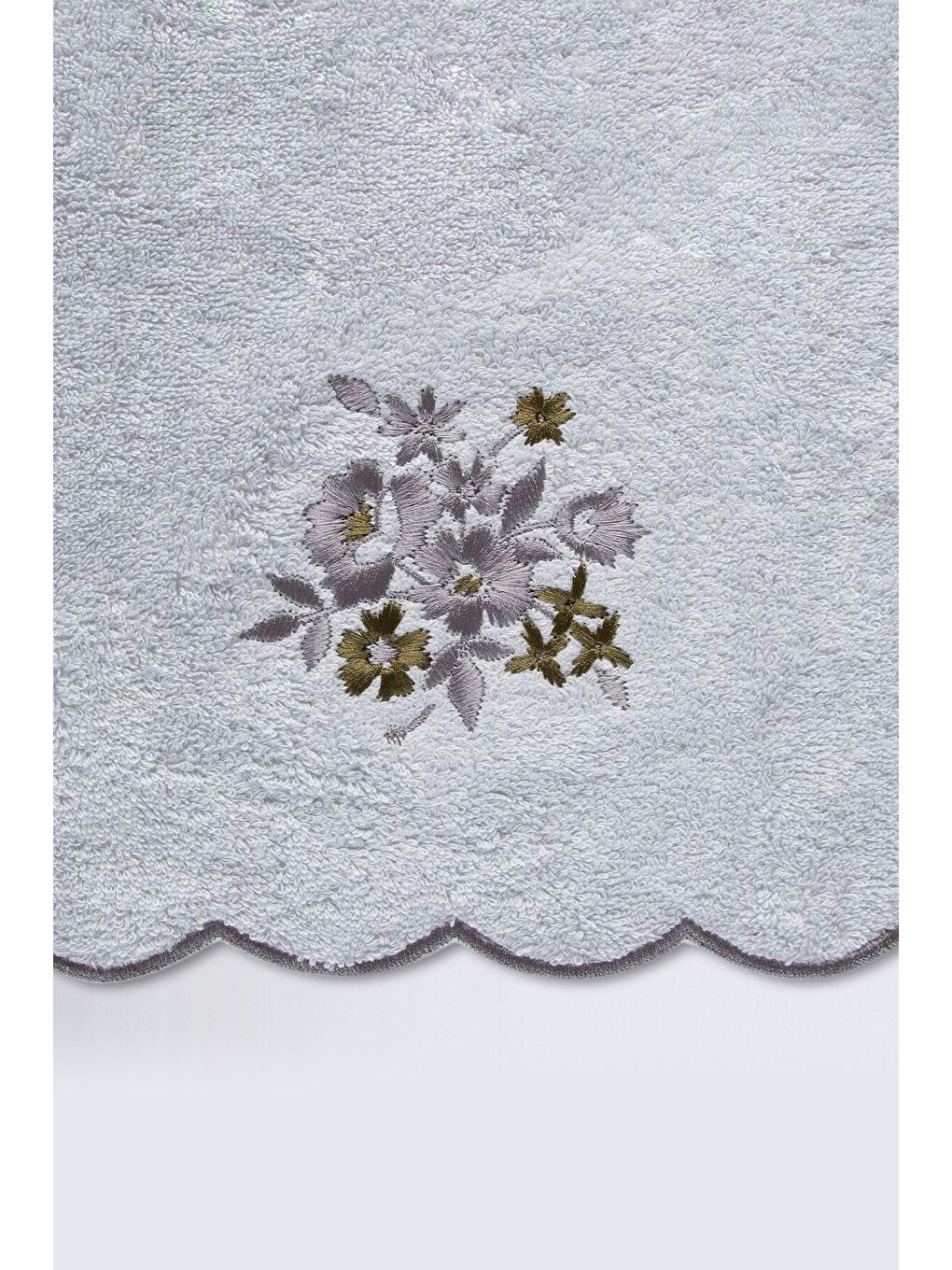 Martil %100 Pamuk 3'lü El Havlusu Seti Açık Gri 30x50-3