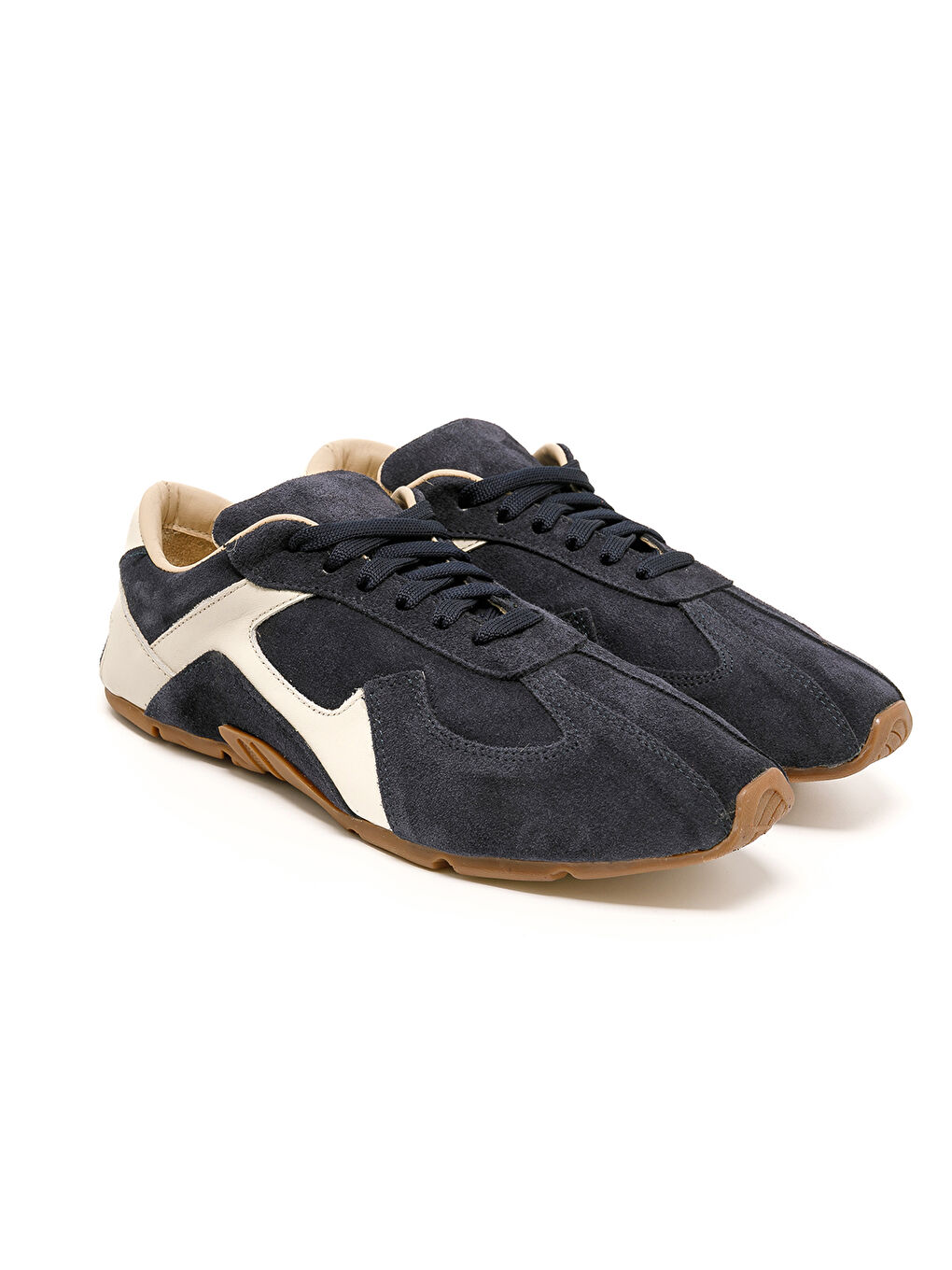 Lacivert Kadın Sneaker ( Günlük) RC-25Y-187-MIU1005 Laci Süet - Bej Cilt-2