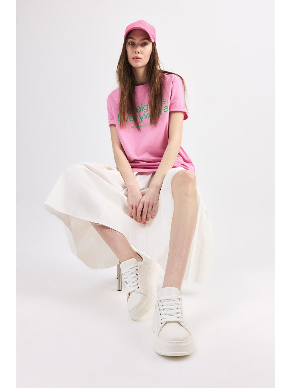 Beyaz Kadın Günlük Ayakkabı-1