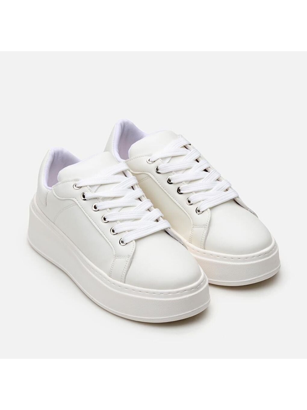 Beyaz Kadın Günlük Ayakkabı-4