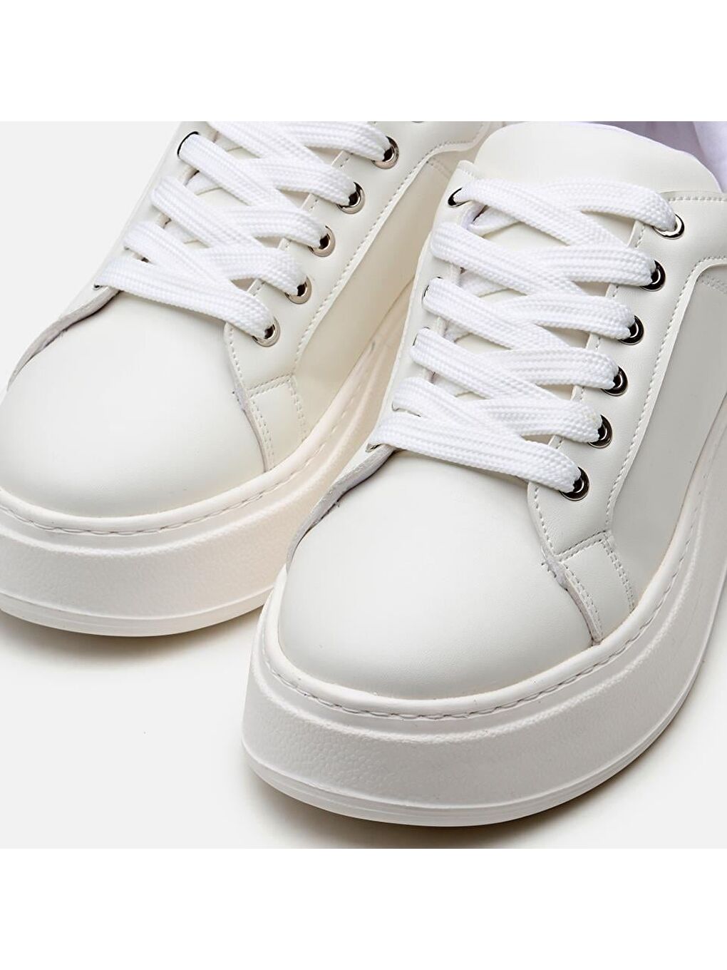 Beyaz Kadın Günlük Ayakkabı-7