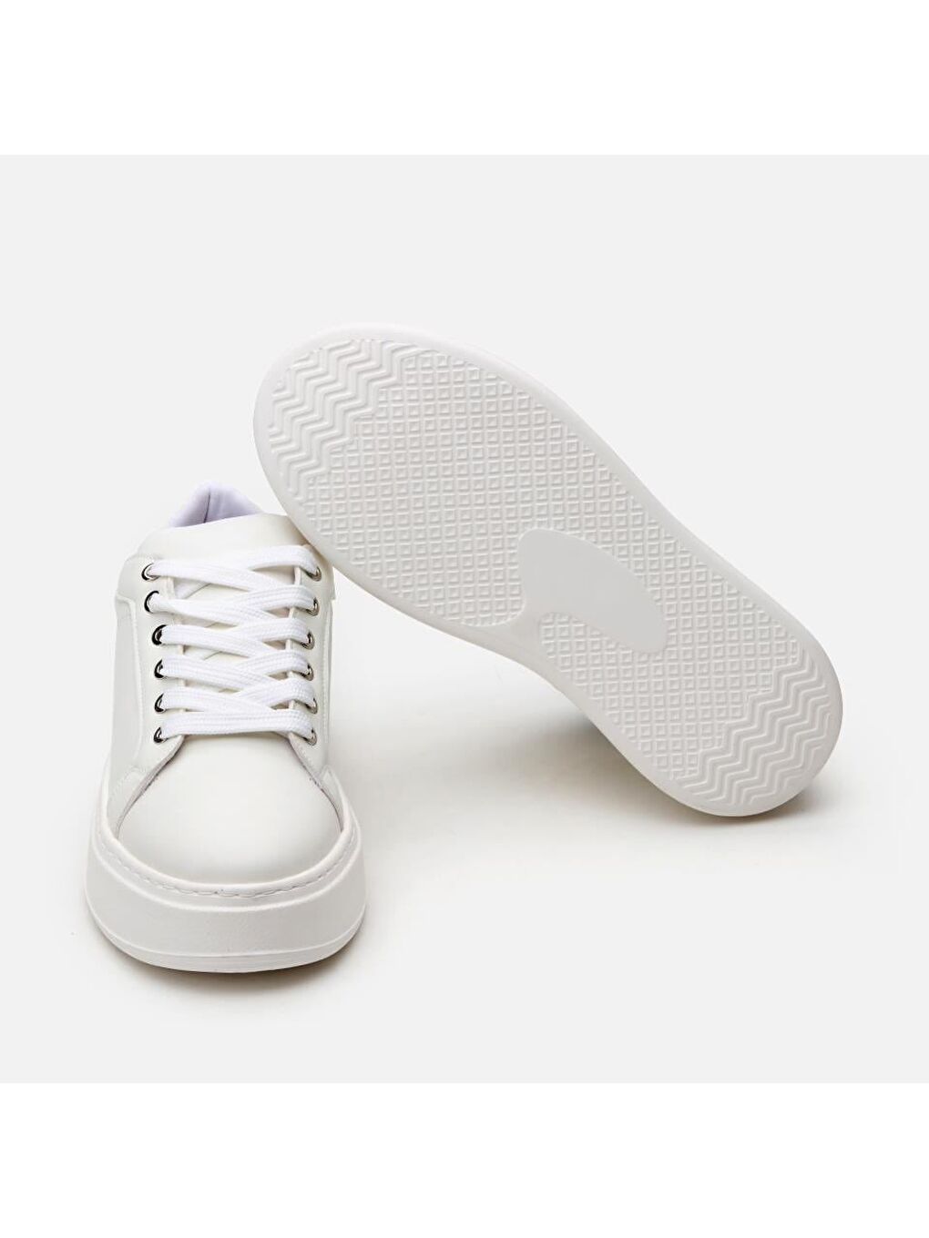 Beyaz Kadın Günlük Ayakkabı-9