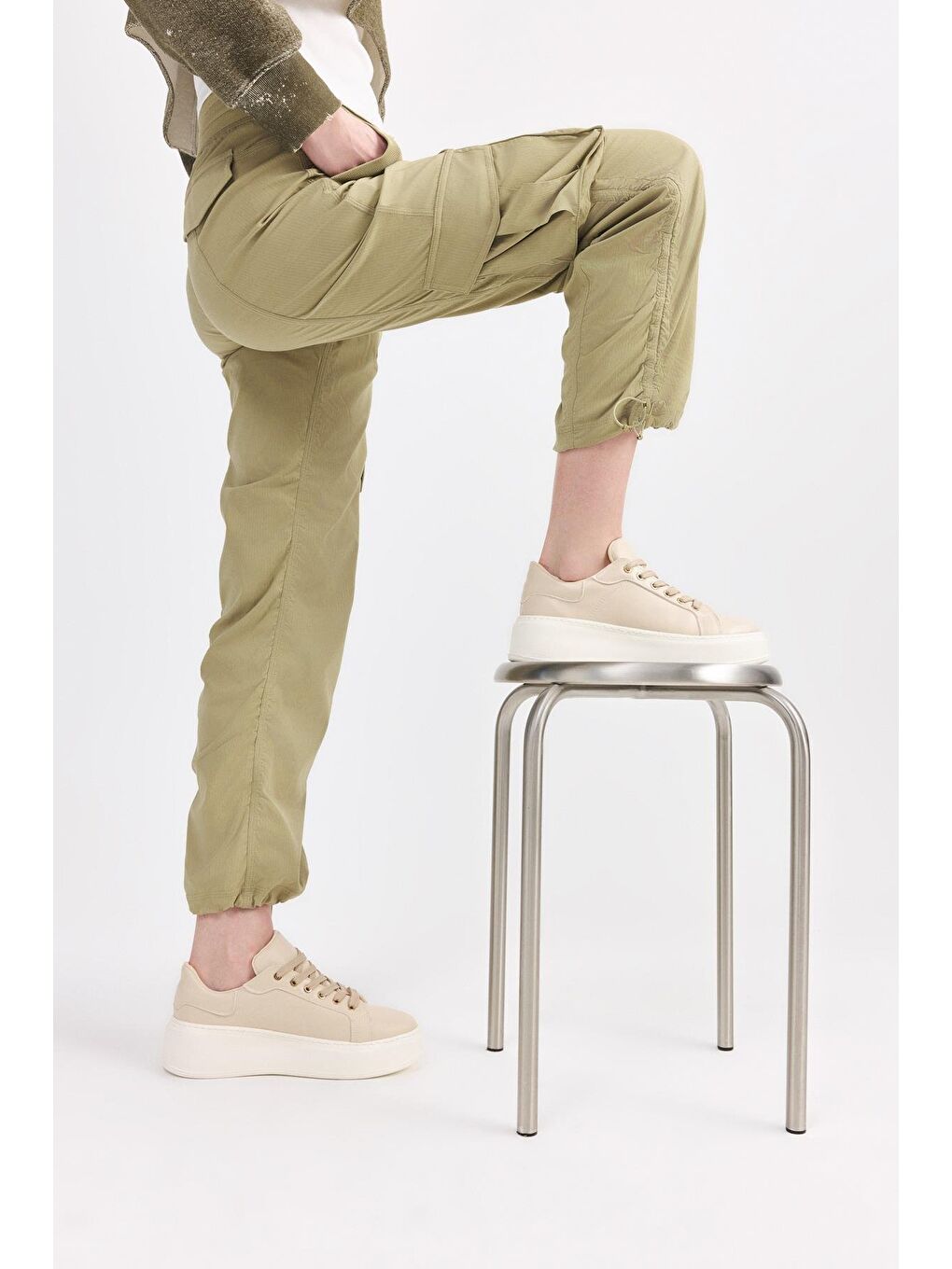 Bej Kadın Günlük Ayakkabı-1