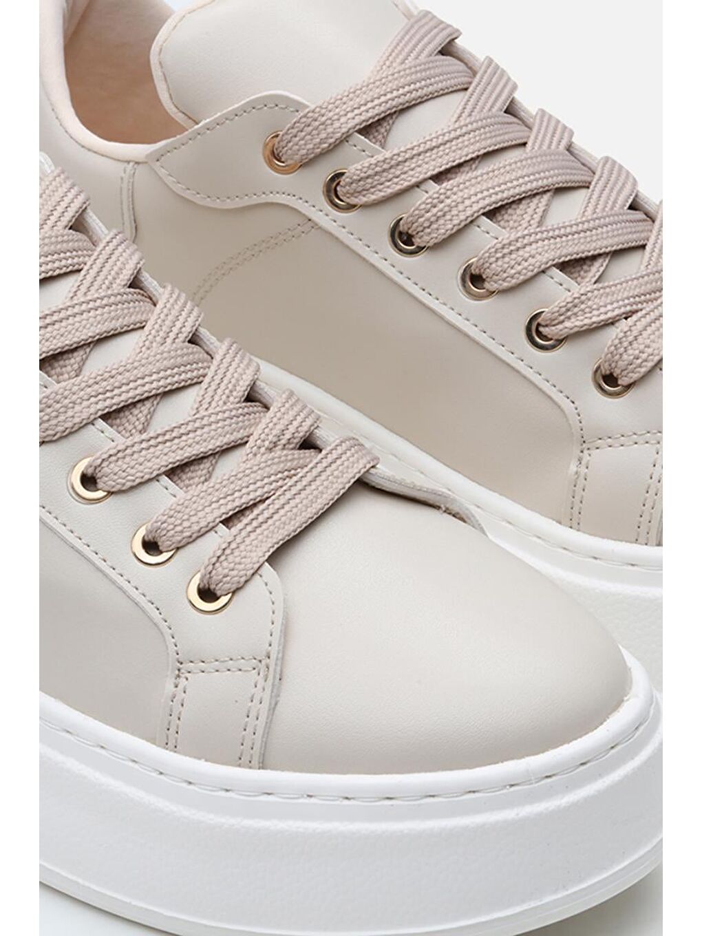 Bej Kadın Günlük Ayakkabı-4