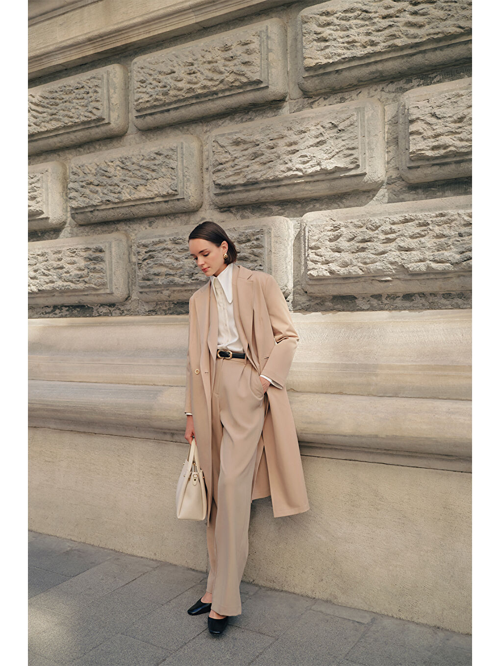 Kahverengi Camel 3221111 Rahat Kesim Pantolon-5