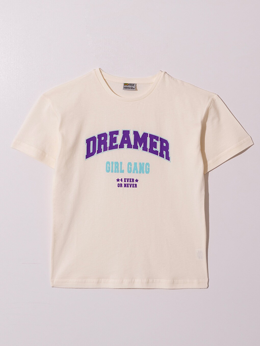 Ekru Dreamer Girl Gang Baskılı Kız Çocuk Tişört T-Shirt