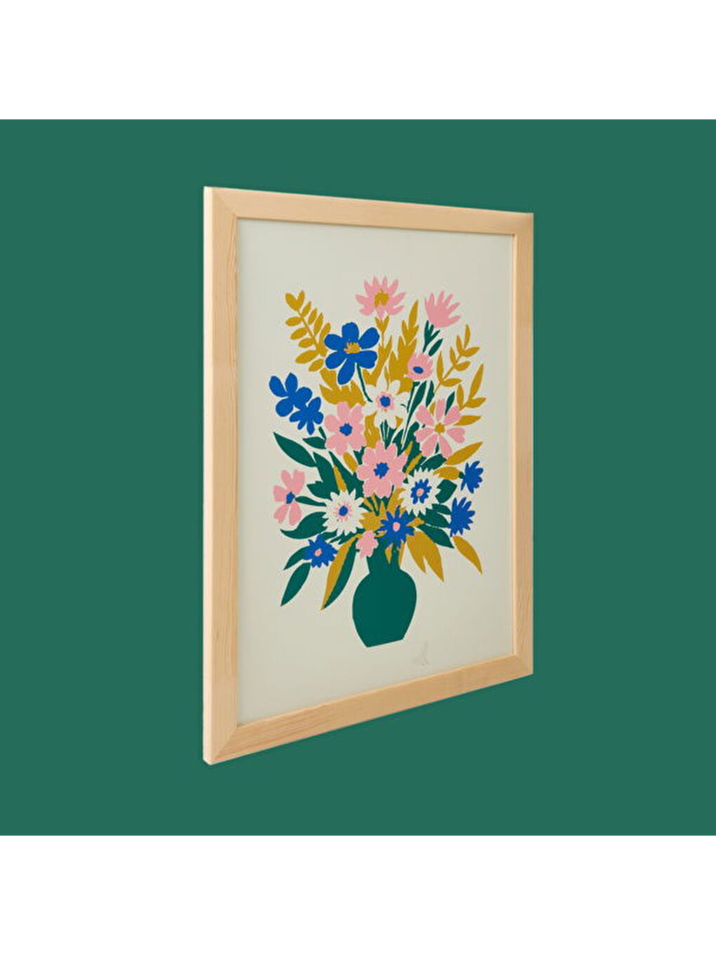 Karışık Deco Granny Summer Çerçeveli Tablo - Renkli - 50x70 cm-1