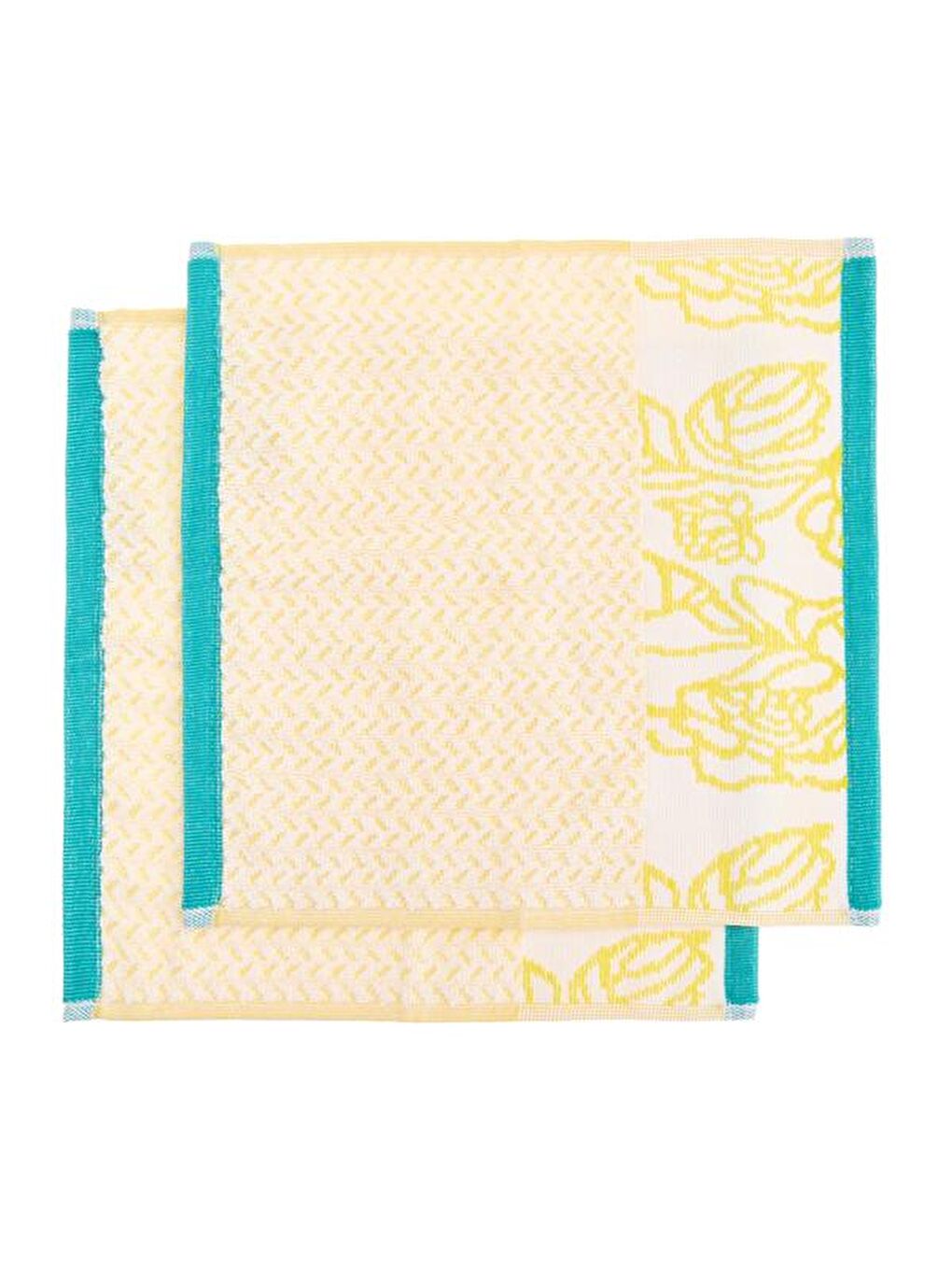 Soft Noble 2'li Havlu Seti - Sarı - 30x30 cm-2