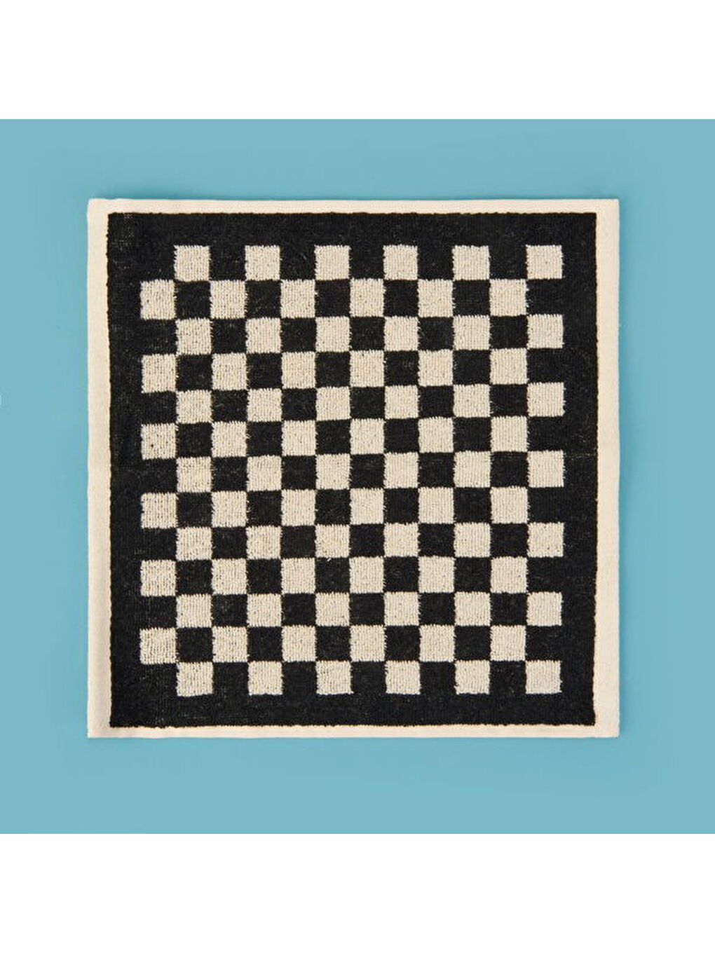 Lila Soft Elena 2'li Havlu Seti - Ekru / Siyah - 30x30 cm-1