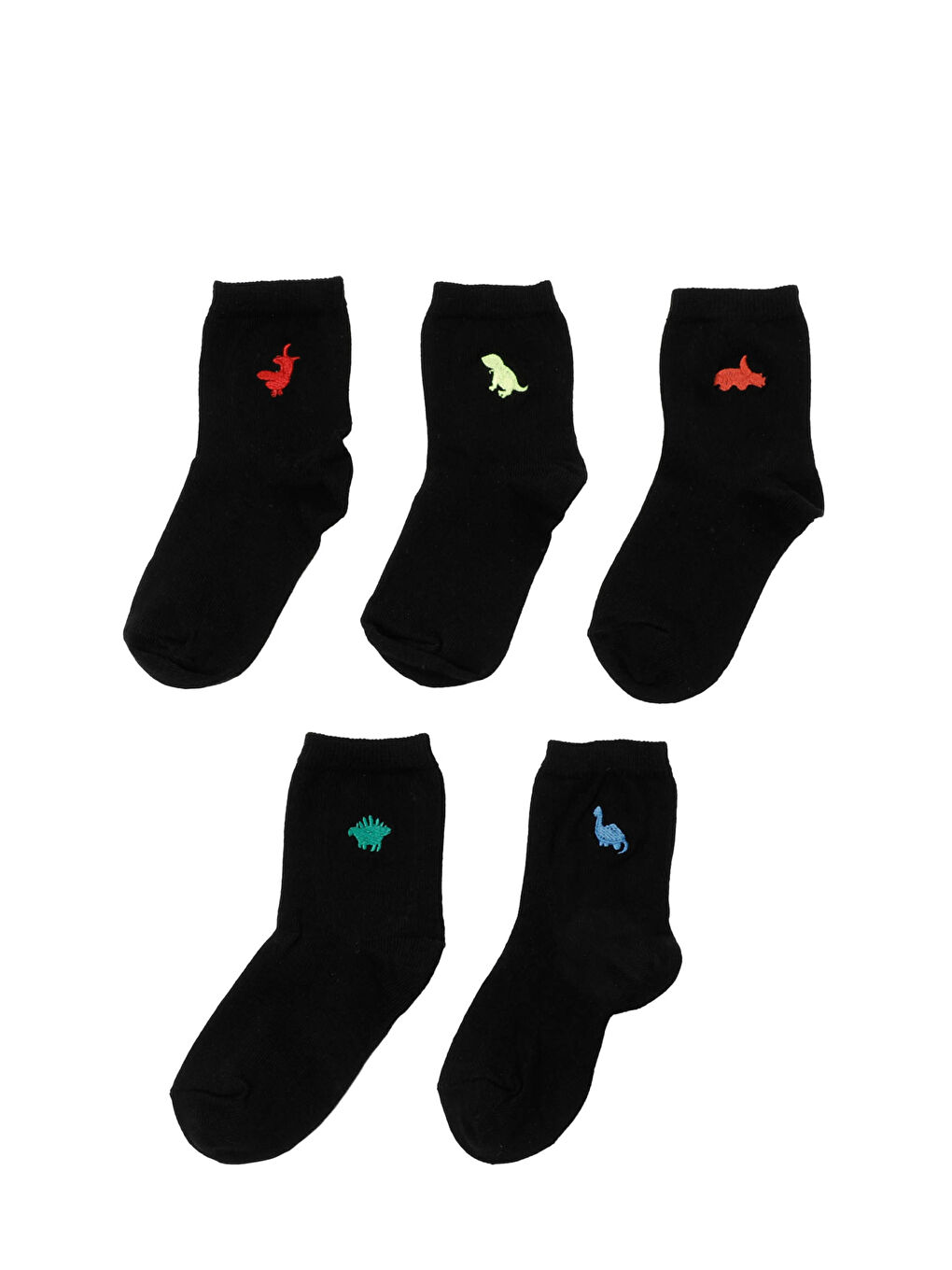 DINO NKS 5 LI SKT-B 4PR Siyah Erkek Çocuk Soket Çorap