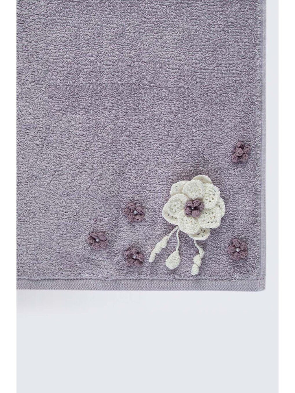 Lona %100 Pamuk Banyo Havlusu Lila 70x140-2