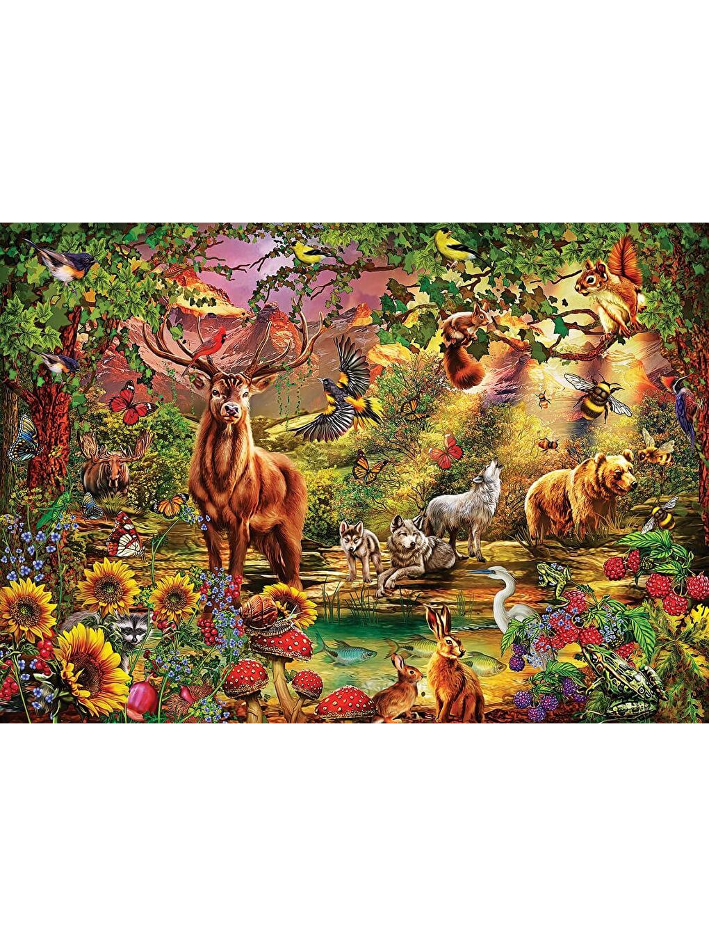 Art Puzzle Karışık 1000 Parça Puzzle Büyülü Orman - 2