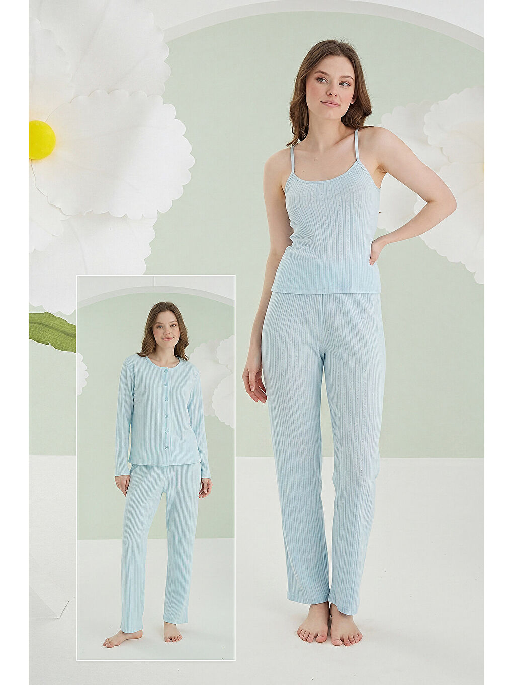 Mavi Loungewear Pintel 3lü Pijama Takımı