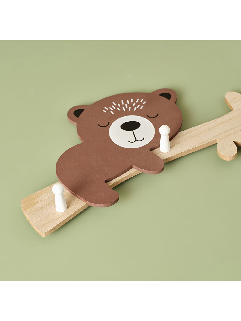 Bella Maison Bej Bear Bebek Askısı Naturel (48x4x25 cm) - 1