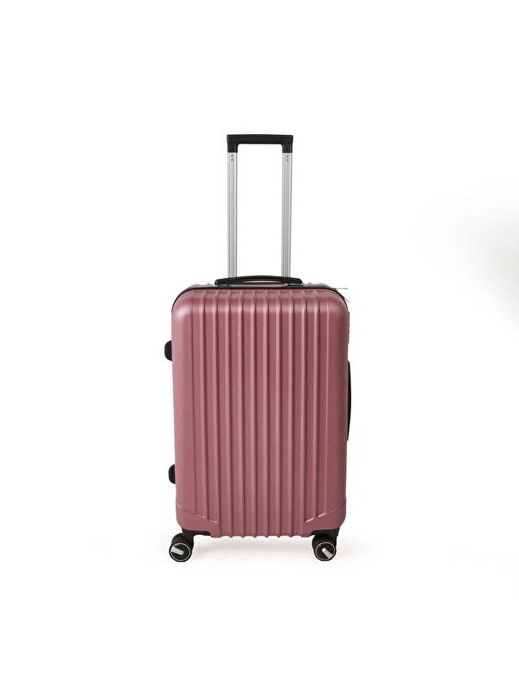 Pembe Travel Line Orta Boy ABS Valiz - Gülkurusu - 66x45x26 cm