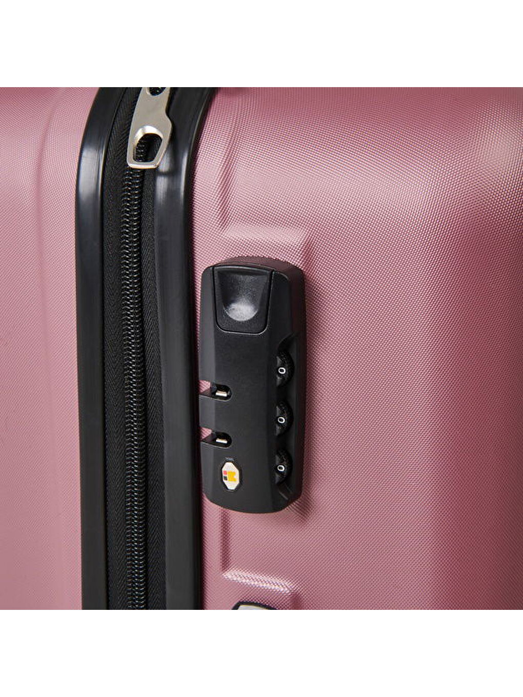 Pembe Travel Line Orta Boy ABS Valiz - Gülkurusu - 66x45x26 cm-1