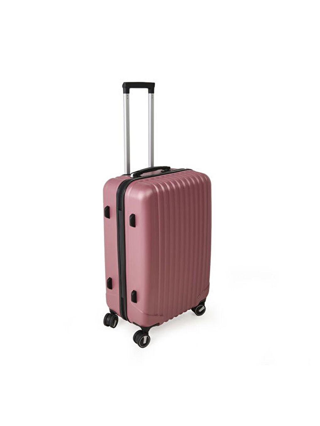 Pembe Travel Line Orta Boy ABS Valiz - Gülkurusu - 66x45x26 cm-3