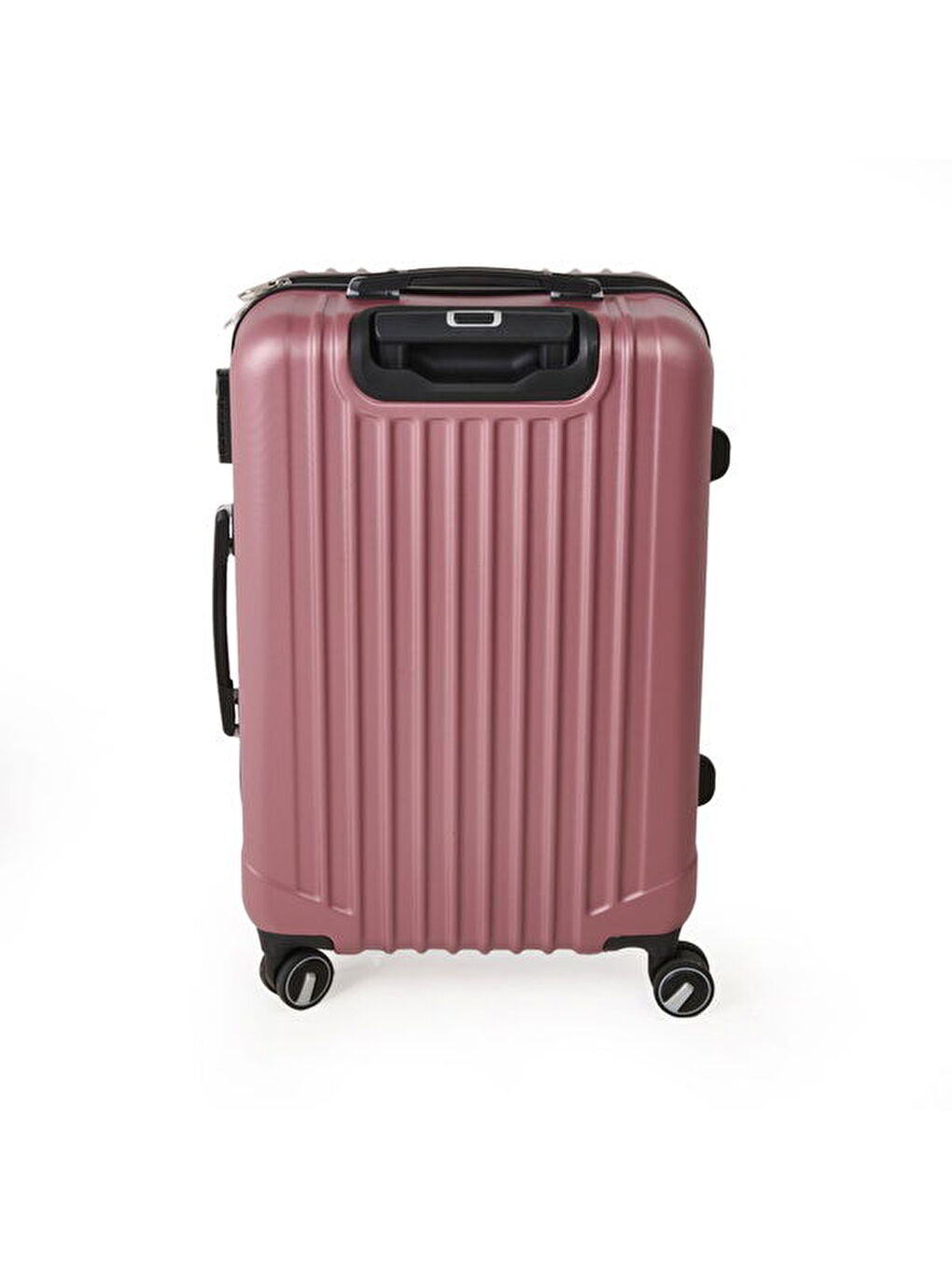 Pembe Travel Line Orta Boy ABS Valiz - Gülkurusu - 66x45x26 cm-5