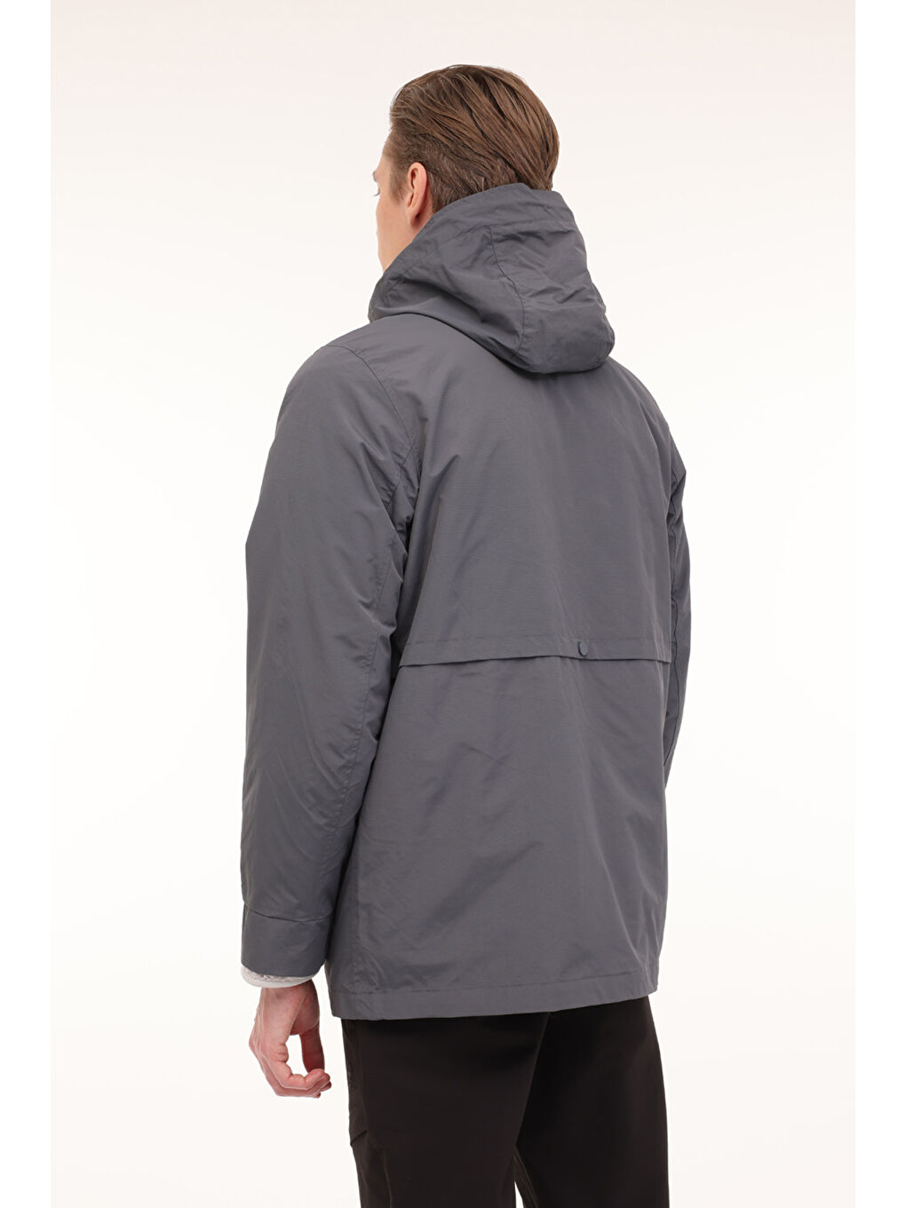 ML GHOST 2-URBN-5 4PR Koyu Gri Erkek Kısa Kapüşonlu Mont-1