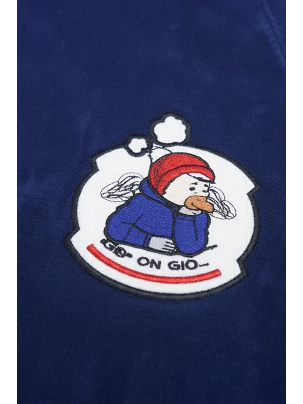 Mavi Giotelli Erkek Saks Normal Kesim Regular Fit Pamuklu Örme Kapüşonlu Sweatshirt-2