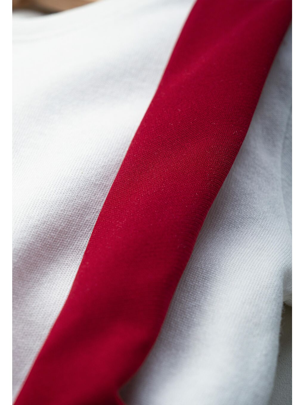 Kırmızı Kız Çocuk Takımı 2 Parça Salopet Elbise Pamuklu Kumaş Uzun Kollu Fiyonklu Etekli Takım 1-5 Yaş-7