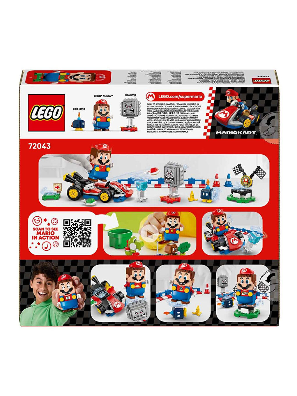 Super Mario Mario Kart-İnteraktif Mario ve Standard Kart 72043-4