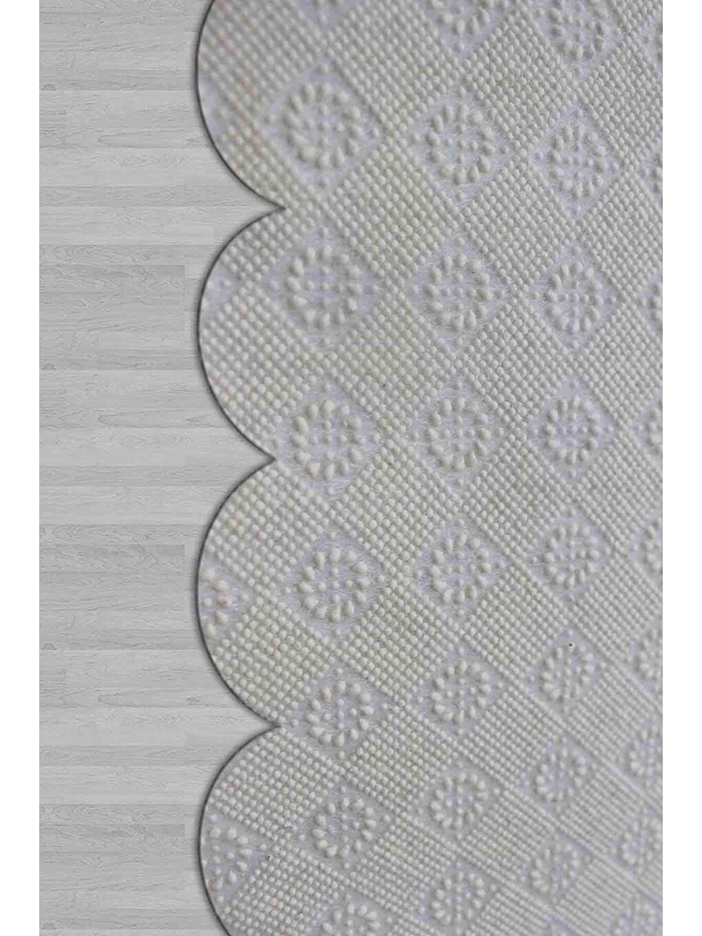 Gri Özel Lazer Kesim, Yıkanabilir, Modern, Kaydırmaz Taban Halı 160x230 cm-1